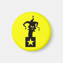 Yellow Jack In The Box Magnets
