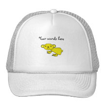 Yellow koala trucker hat