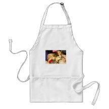 yellow lab apron