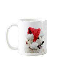 Yellow lab Christmas mugs