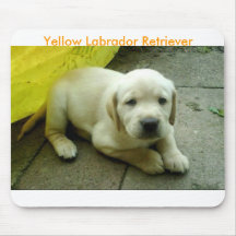 Yellow Labrador Retriever Puppy Mouse Mat