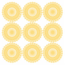 Yellow Lace Design Pattern. Photo Cutouts