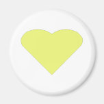 Yellow Love Heart Fridge Magnet