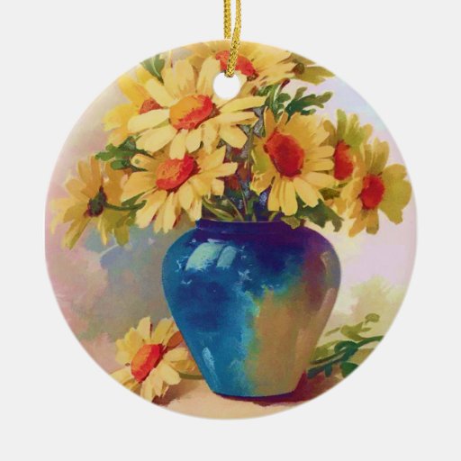 Yellow Marguerites Flower Ornament