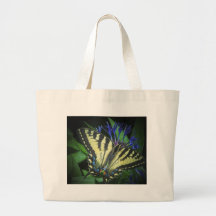 Yellow Monarch Tote Bags