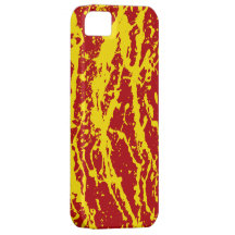 Yellow On Red Paint Splatter iPhone 5 Case