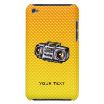 Yellow Orange Boombox iPod Case-Mate Cases