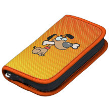 Yellow Orange Cartoon Dog Organizer