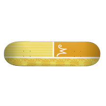 Yellow Orange Swirl Skate Decks