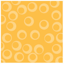 Yellow pattern of circles. Retro. Photo Sculpture