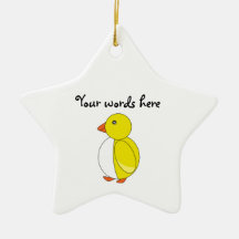 Yellow penguin christmas ornaments