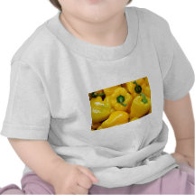 Yellow Peppers Background T-shirts