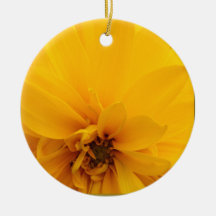 Yellow Petals Coaster Christmas Tree Ornament