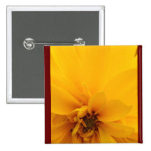 Yellow Petals Pinback Buttons
