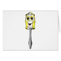Yellow Phillips Screwdriver Card