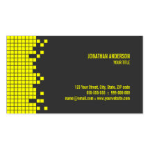 Yellow Pixels Hi-Tech business card