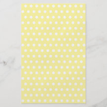 Yellow polka dots pattern. Spotty. Custom Flyer