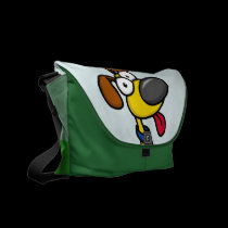 Yellow Puppy Messenger Bag messenger bags