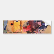 Yellow Red Blue Bumper Stickers
