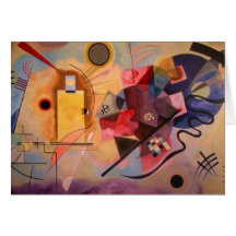 Yellow Red Blue Greeting Cards