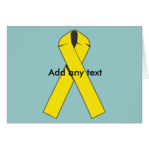 Yellow Ribbon Products and Apparel Greeting Cards