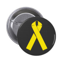 Yellow Ribbon Products and Apparel Pinback Buttons