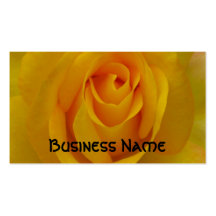 Yellow Rose Business Card