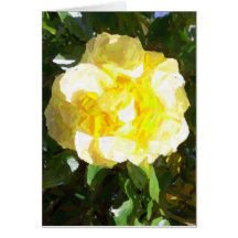 "Yellow Rose" Card