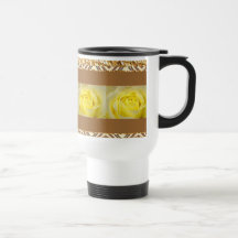 Yellow Rose Closeup Coffee Mugs