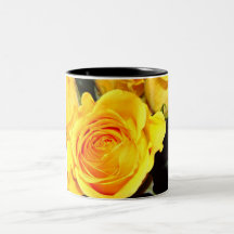 yellow rose coffee mugs