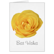 Yellow Rose Greeting Card