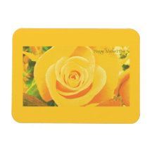 Yellow Rose Mother's Day Premium Flexi Magnet