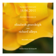 Yellow Rose • Save the Date Announcement