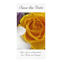 Yellow Rose Save the Date Card Photo Cards