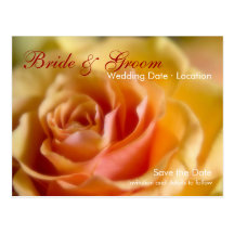 Yellow Rose • Save the Date Postcard
