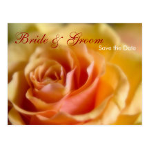 Yellow Rose • Save the Date Postcard