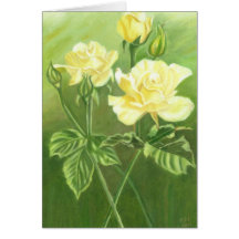 Yellow Roses Greeting Card