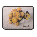 yellow roses with butterfly MacBook Pro sleeve