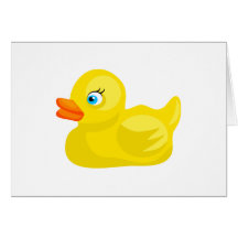 Yellow Rubber Duck Cards
