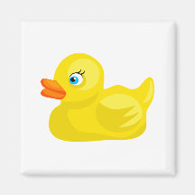 Yellow Rubber Duck Fridge Magnet