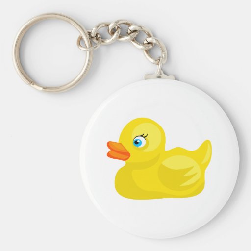 Yellow Rubber Duck Key Chains
