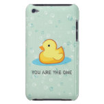 Yellow rubber duck with bubbles iPod Touch case casemate cases