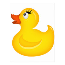 Yellow Rubber Duckies Post Cards