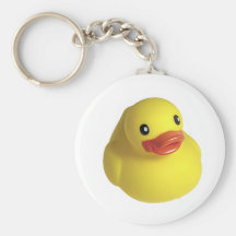 Yellow Rubber Ducky Keychains