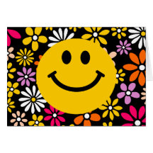 Yellow Smiley Face Greeting Cards