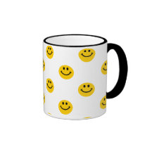 Yellow Smiley Polka Dot Pattern Mugs