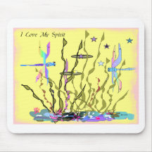 YELLOW SPRING DRAGONFLY MOUSEPADS