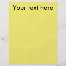 Yellow star pattern custom flyer