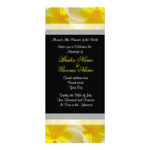 Yellow Summer Wedding Invite