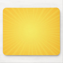Yellow Sunburst Mousepad